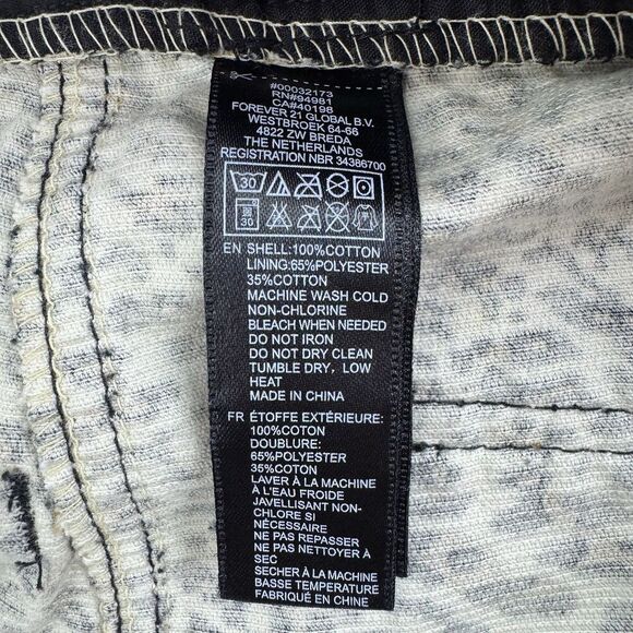 Forever 21 Leopard Print Shorts Size 31 Corduroy Animal Print High Waist NWT - Picture 4 of 8